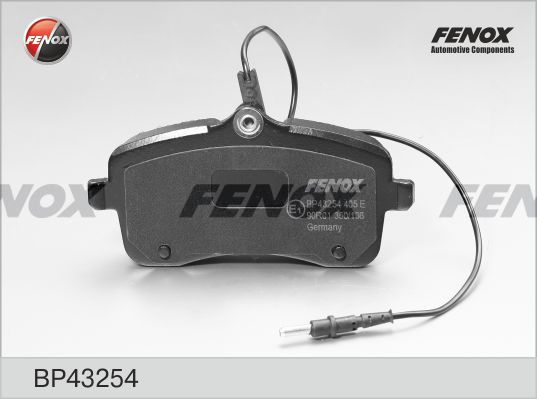 Комплект тормозных колодок, дисковый тормоз FENOX BP43254