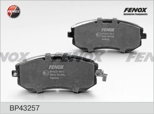 Комплект тормозных колодок, дисковый тормоз FENOX BP43257