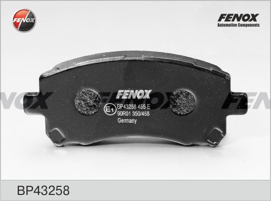 Комплект тормозных колодок, дисковый тормоз FENOX BP43258