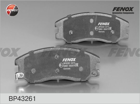 Комплект тормозных колодок, дисковый тормоз FENOX BP43261