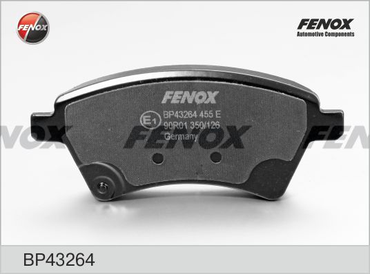 Комплект тормозных колодок, дисковый тормоз FENOX BP43264