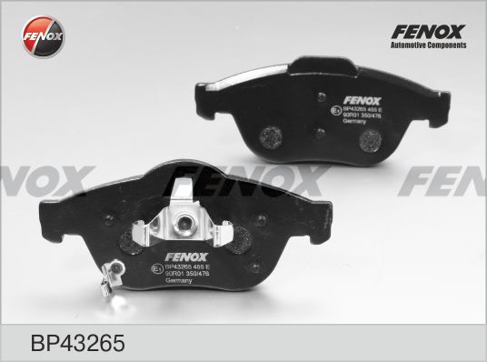Комплект тормозных колодок, дисковый тормоз FENOX BP43265