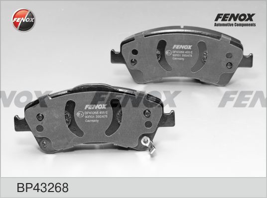 Комплект тормозных колодок, дисковый тормоз FENOX BP43268