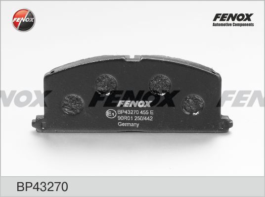 Комплект тормозных колодок, дисковый тормоз FENOX BP43270