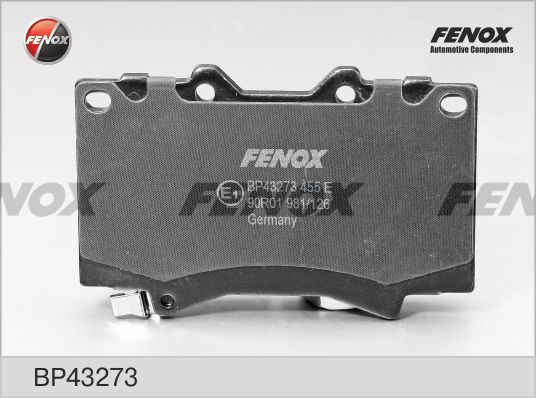 Комплект тормозных колодок, дисковый тормоз FENOX BP43273