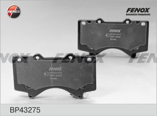 Комплект тормозных колодок, дисковый тормоз FENOX BP43275