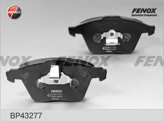 Комплект тормозных колодок, дисковый тормоз FENOX BP43277