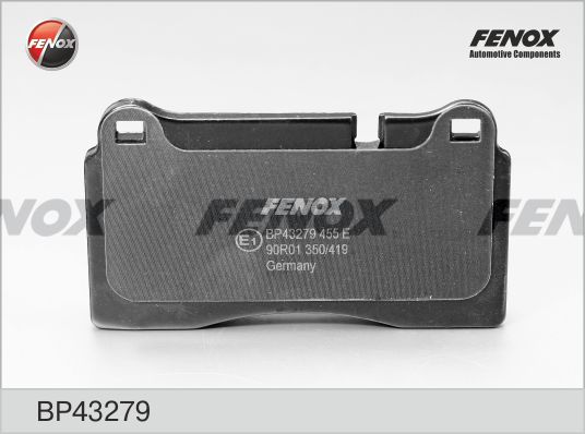 Комплект тормозных колодок, дисковый тормоз FENOX BP43279