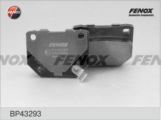 Комплект тормозных колодок, дисковый тормоз FENOX BP43293