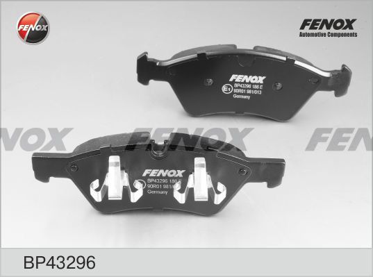 Комплект тормозных колодок, дисковый тормоз FENOX BP43296