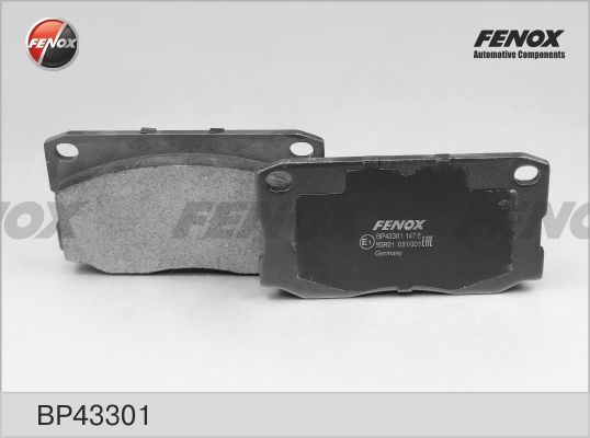 Комплект тормозных колодок, дисковый тормоз FENOX BP43301