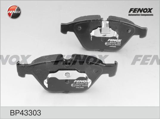 Комплект тормозных колодок, дисковый тормоз FENOX BP43303