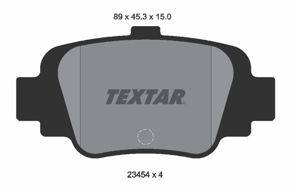 Комплект тормозных колодок, дисковый тормоз TEXTAR 2345401