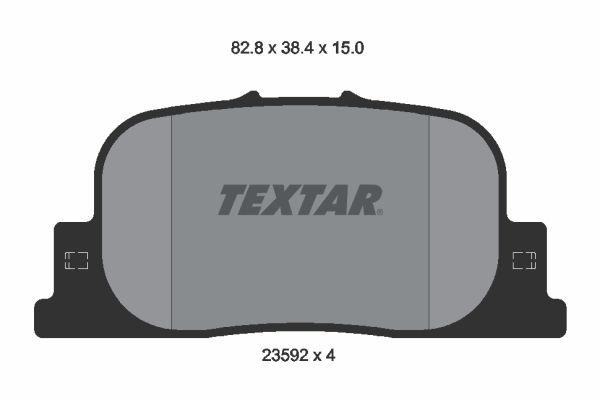 Комплект тормозных колодок, дисковый тормоз TEXTAR 2359201
