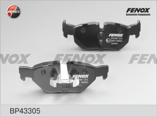 Комплект тормозных колодок, дисковый тормоз FENOX BP43305