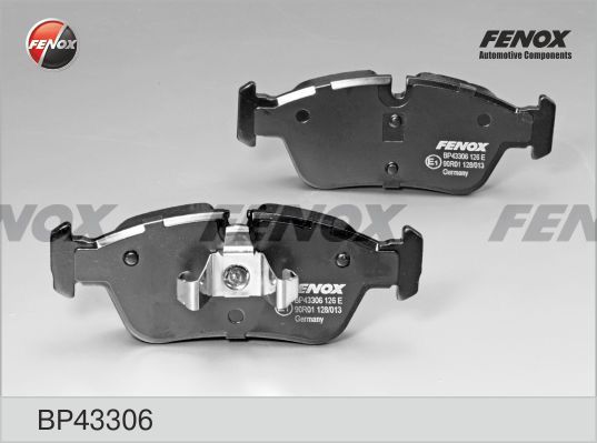 Комплект тормозных колодок, дисковый тормоз FENOX BP43306