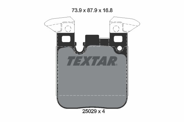 Комплект тормозных колодок, дисковый тормоз TEXTAR 2502901
