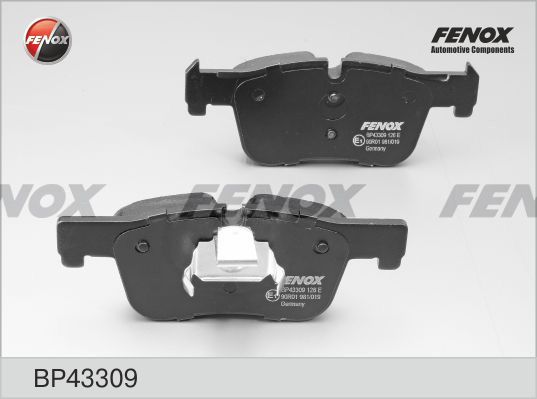 Комплект тормозных колодок, дисковый тормоз FENOX BP43309