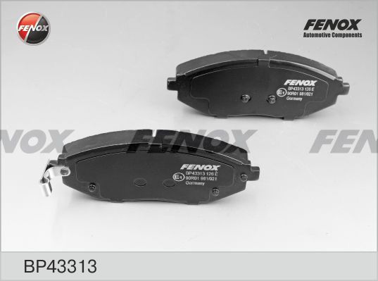 Комплект тормозных колодок, дисковый тормоз FENOX BP43313