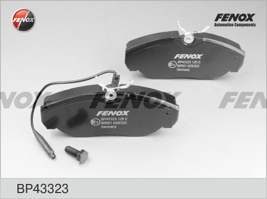Комплект тормозных колодок, дисковый тормоз FENOX BP43323