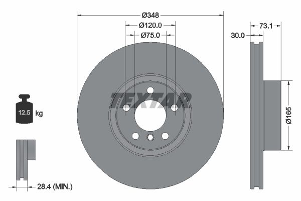 Тормозной диск TEXTAR 92320405