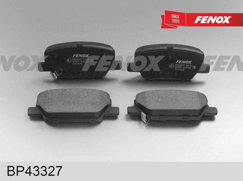 Комплект тормозных колодок, дисковый тормоз FENOX BP43327