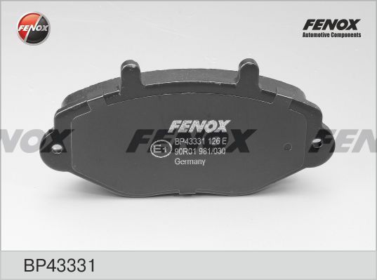 Комплект тормозных колодок, дисковый тормоз FENOX BP43331