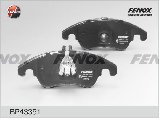 Комплект тормозных колодок, дисковый тормоз FENOX BP43351