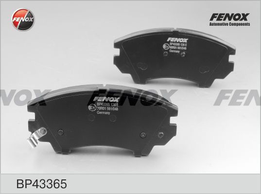 Комплект тормозных колодок, дисковый тормоз FENOX BP43365