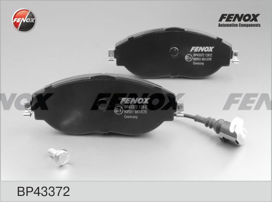 Комплект тормозных колодок, дисковый тормоз FENOX BP43372