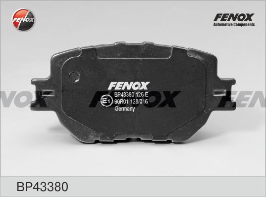 Комплект тормозных колодок, дисковый тормоз FENOX BP43380