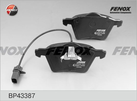 Комплект тормозных колодок, дисковый тормоз FENOX BP43387