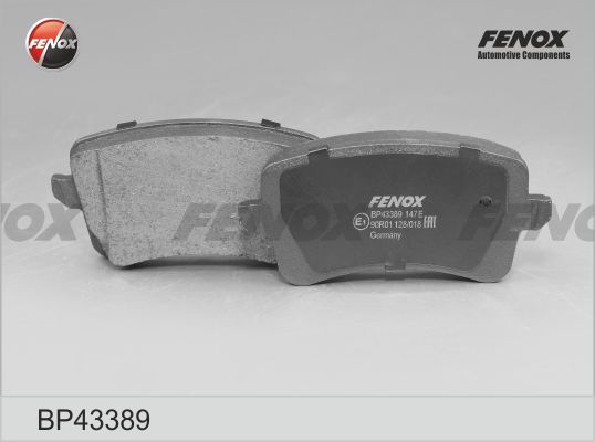Комплект тормозных колодок, дисковый тормоз FENOX BP43389