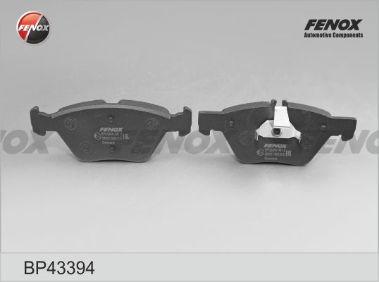 Комплект тормозных колодок, дисковый тормоз FENOX BP43394
