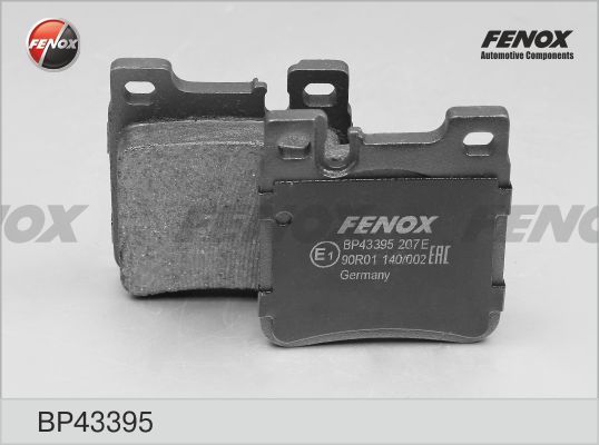 Комплект тормозных колодок, дисковый тормоз FENOX BP43395