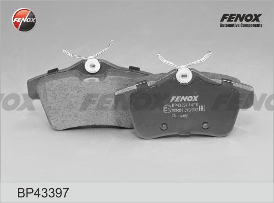Комплект тормозных колодок, дисковый тормоз FENOX BP43397