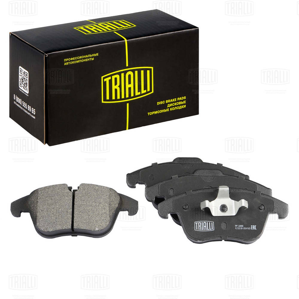 Колодки Торм. Для А/М Citroen C5 (08-)/Peugeot 407 (04-) Диск. Перед. (Pf 2269) TRIALLI PF2269