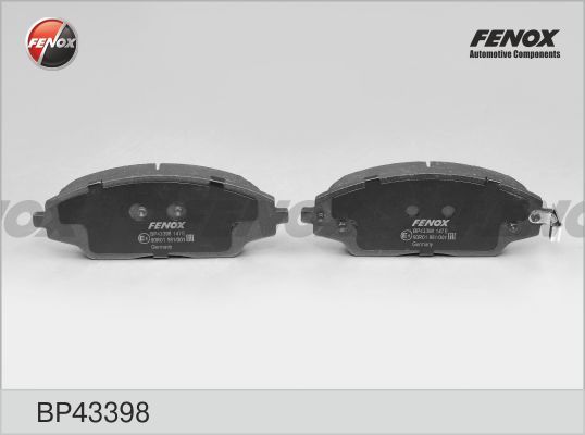 Комплект тормозных колодок, дисковый тормоз FENOX BP43398