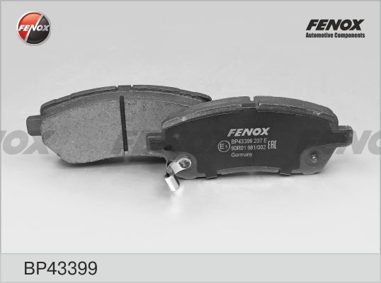 Комплект тормозных колодок, дисковый тормоз FENOX BP43399