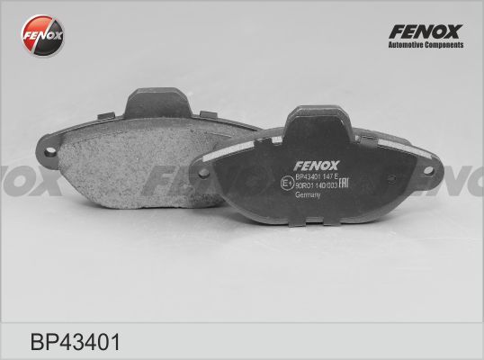 Комплект тормозных колодок, дисковый тормоз FENOX BP43401