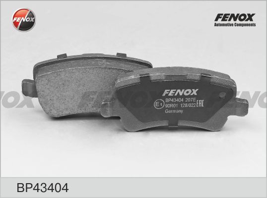 Комплект тормозных колодок, дисковый тормоз FENOX BP43404