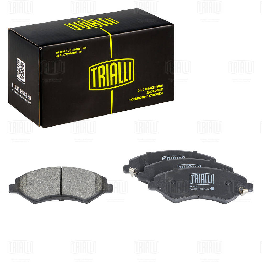 Комплект тормозных колодок (дисковый тормоз) TRIALLI PF4432