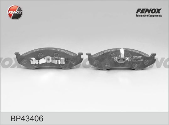 Комплект тормозных колодок, дисковый тормоз FENOX BP43406
