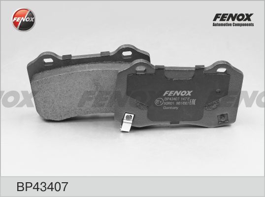 Комплект тормозных колодок, дисковый тормоз FENOX BP43407