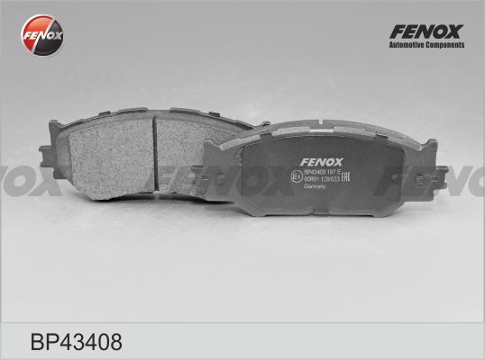 Комплект тормозных колодок, дисковый тормоз FENOX BP43408