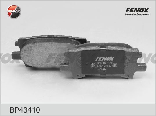 Комплект тормозных колодок, дисковый тормоз FENOX BP43410