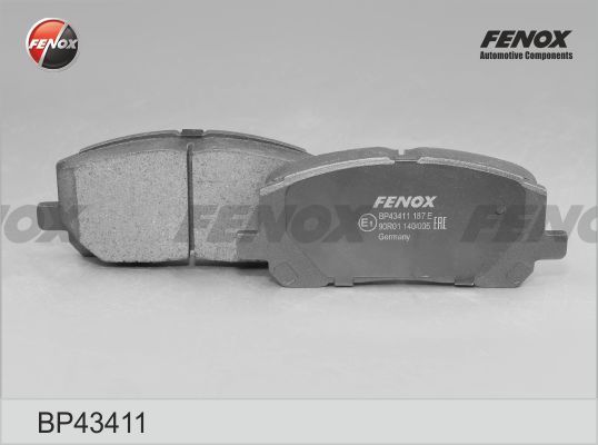 Комплект тормозных колодок, дисковый тормоз FENOX BP43411