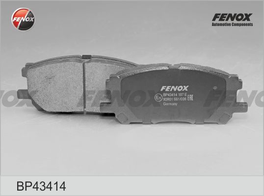 Комплект тормозных колодок, дисковый тормоз FENOX BP43414