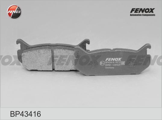 Комплект тормозных колодок, дисковый тормоз FENOX BP43416
