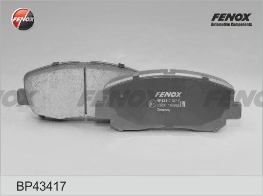 Комплект тормозных колодок, дисковый тормоз FENOX BP43417